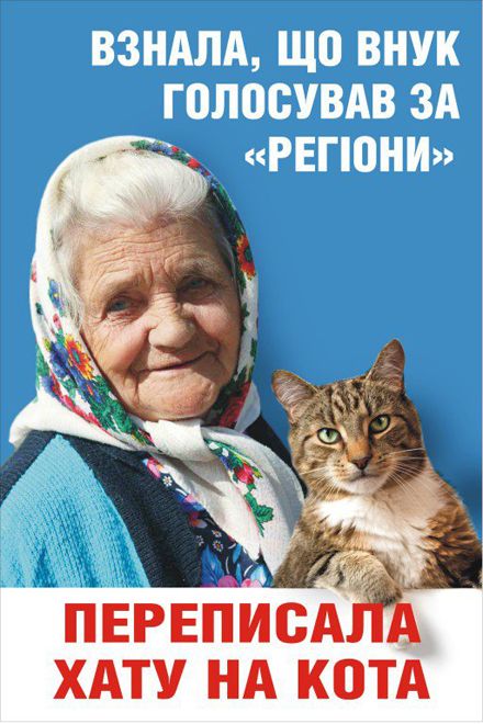 Автор билборда бабушка с котом - в розыске, владелица - в реанимации 