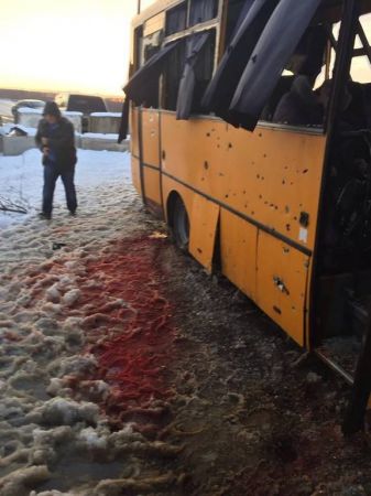 Опубликована схема вчерашнего теракта под Волновахой Опубликована схема вчерашнего теракта под Волновахой