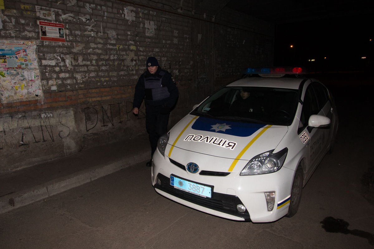 Патрульная полиция на месте происшествия