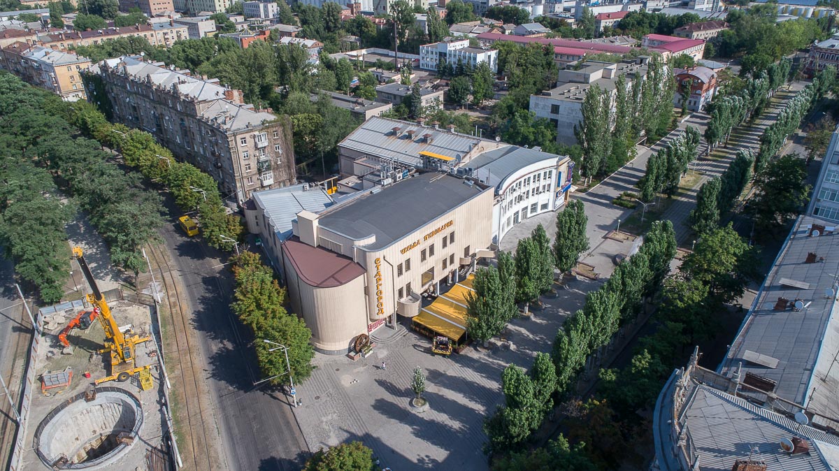 Так выглядит бывший кинотеатр Родина с высоты