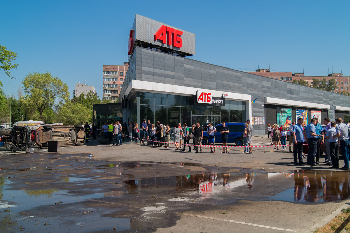 Инцидент произошел возле супермаркета АТБ